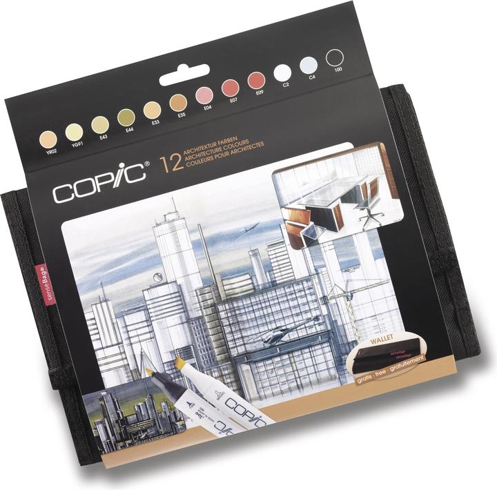 Produktbild Copic Architekturfarben (Grey, 7 mm, 12 x)