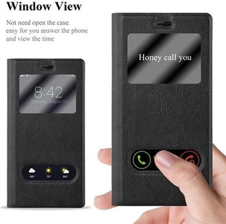 Produktbild Cadorabo Book mit View Doppelfenster Cover (Huawei P8)