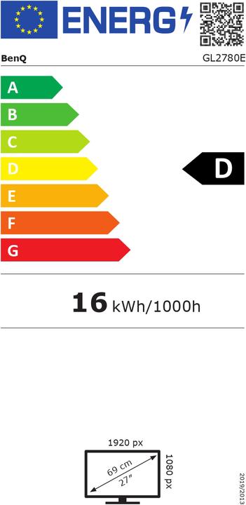 Energie-Label BenQ GL2780E (1920 x 1080 Pixel, 27")