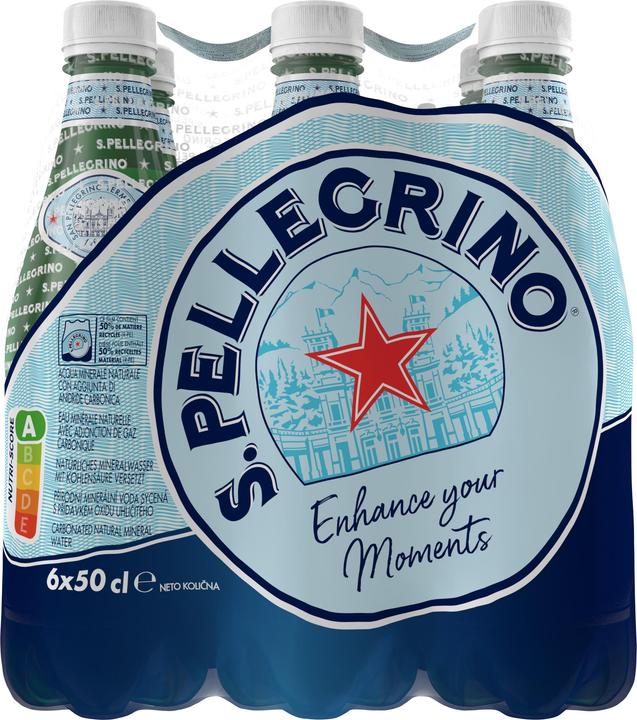 Immagine prodotto San Pellegrino Bottiglie d'acqua in PET (6 x 50 cl)