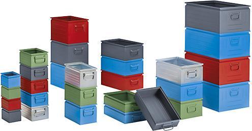 Actual product image kaiserkraft Stacking box made of sheet steel