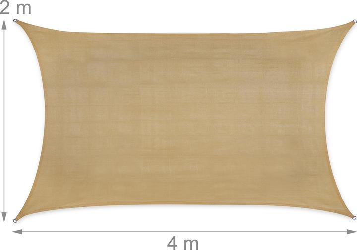 Produktbild Relaxdays Sonnensegel (400 x 200 x 0.2 cm)