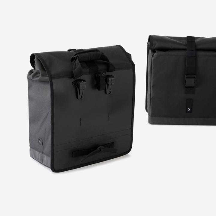 Produktbild Decathlon Doppel-Fahrradtasche 500 (20 l, Gepäckträgertasche)