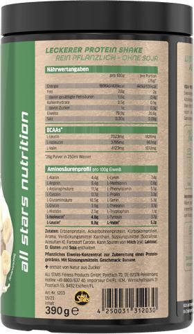 Produktbild All Stars Vegan Protein (390G Dose) (Banane, 1 Stk., 400 g)