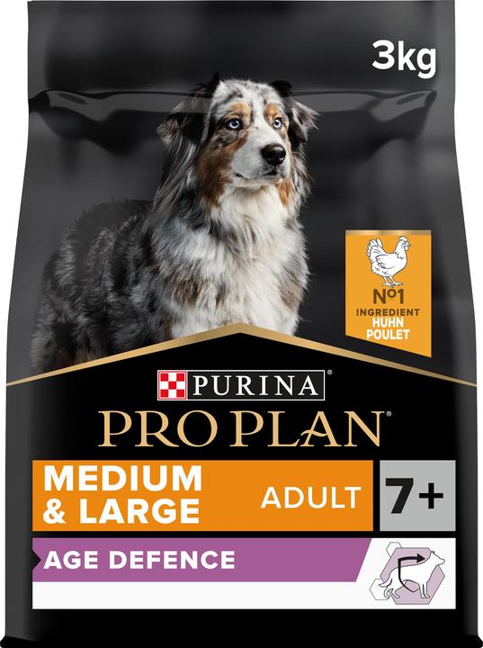 Produktbild Pro Plan Dog Medium & Large Adult 7+ Huhn (Adult, 1 Stk., 3000 g)