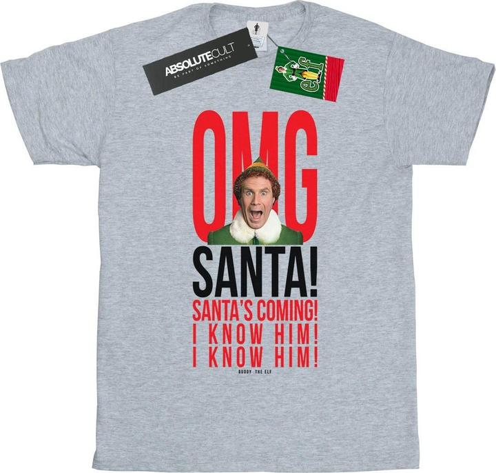 Produktbild Elf OMG Santa I Know Him TShirt (L)