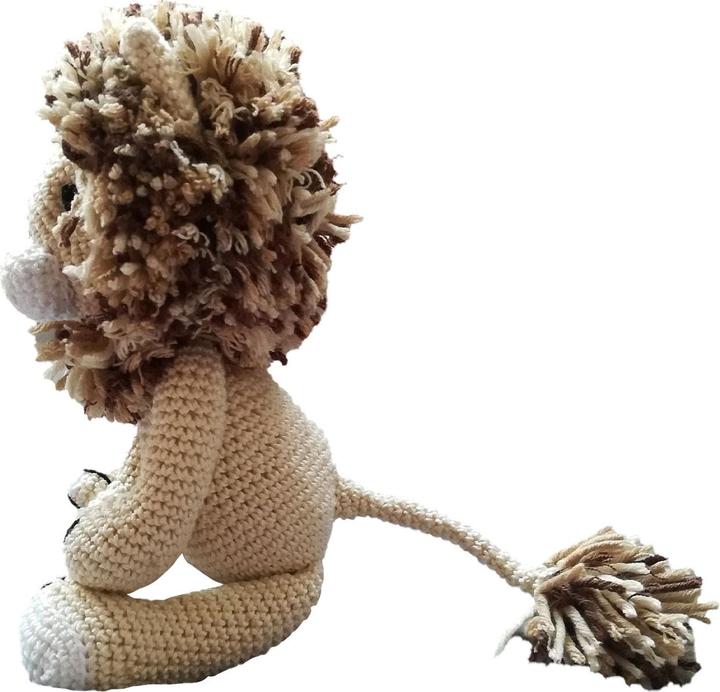 Immagine prodotto Natura Punto Leone all'uncinetto per bambini, peluche, fatto a mano (27 cm)