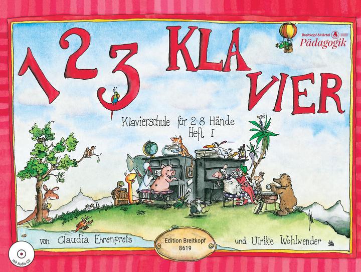 Produktbild 1 2 3 Kla-Vier. Heft 1 (Deutsch, Claudia Ehrenpreis, Ulrike Wohlwender, 2004)