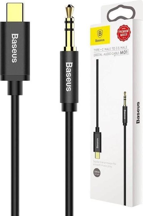 Produktbild Baseus 3.5mm Klinke — USB Typ C (1.20 m, 3.5mm Klinke (AUX))