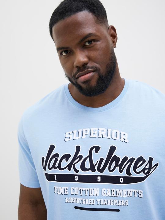 Actual product image Jack & Jones Jjelogo Tee Ss O-Neck 2 Col Aw24 S Pls (5XL)