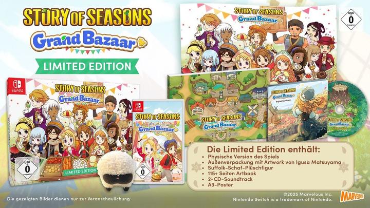 Image du produit Marvelous Story of Seasons: Grand Bazaar NSW2 L.E. (Switch 2, DE)