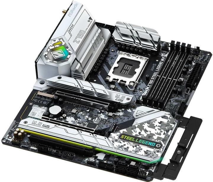 Actual product image AsRock Z790 STEEL LEGEND WIFI ATX Intel DDR5 So.1700 retail (LGA 1700, Intel Z790, ATX)