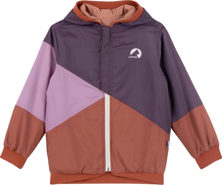 Produktbild finkid wendbare Regenjacke Muutuva peach/rust (122, 128)