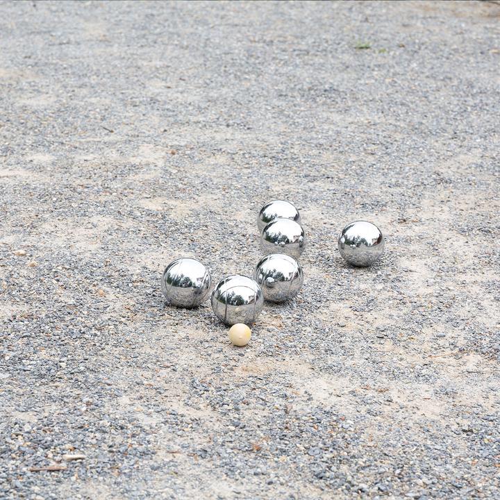 Actual product image Casativo Boules & pétanque game with 8 metal balls, wooden ball, distance metre, carrying bag (8 x)