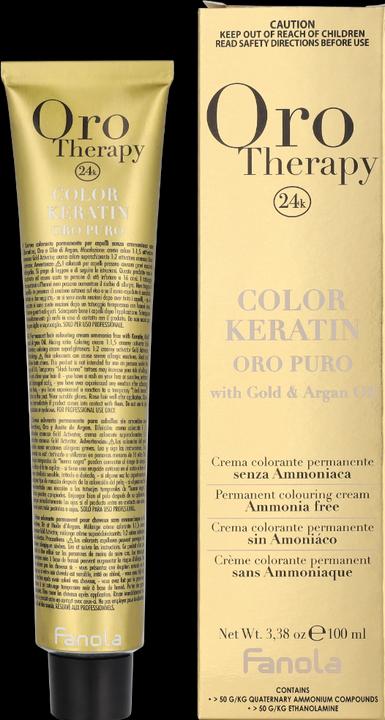 Produktbild Fanola Color Keratin Oro Puro 5/00 Castaño Claro Intenso 100ml (5.00 Intense Light Chestnut)