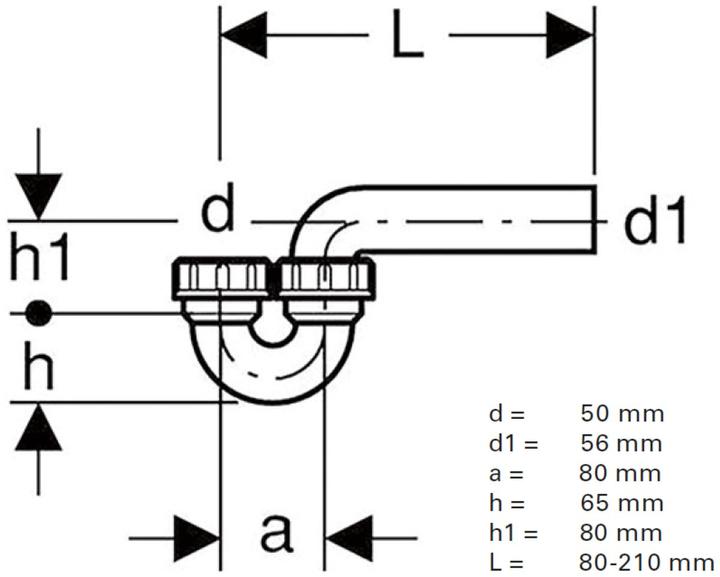 Immagine prodotto Geberit 152.043.16.2 (Sifone tubo)