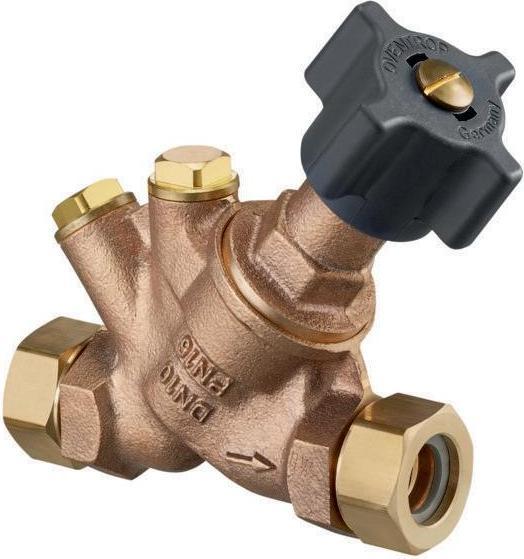 Actual product image Oventrop OV line shut-off valve Hydrocontrol ATR PN 16 2 x AG u union nut DN 20 1Zol