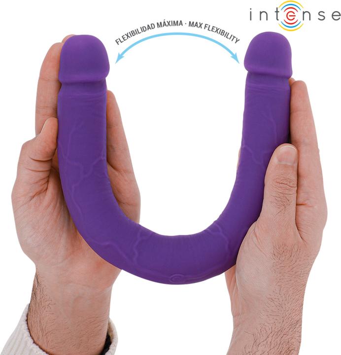 Productafbeelding Intense Gunter Dildo Doppelvibrator 40 cm Lila Fernbedienung