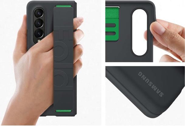 Actual product image Samsung GF936TBE Silicone grip case for Galaxy Flip 4, Black (Black) (Samsung Galaxy Z Fold4)