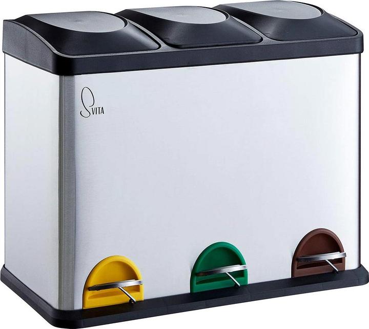 Svita TC3X15 Treteimer Silber (45 l)