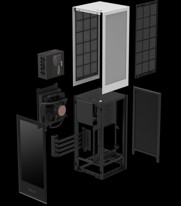 Actual product image NZXT H1 - White Matte (2021) (Mini-ITX)