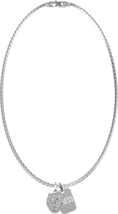 Guess Modern Steel Lion King Necklace JUMN01300JWSTT/U (Edelstahl, 66 cm)