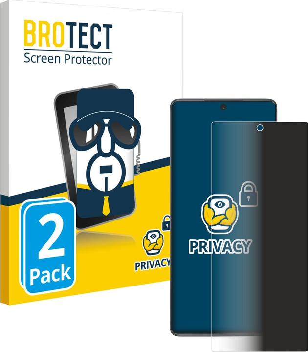 Actual product image BROTECT Anti-spy privacy film Blue light protection film (2 Piece, Motorola Moto G85)