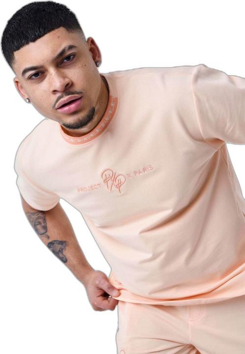Project X Paris einfarbige t-hirt mit logo-treifen project x pari (S)