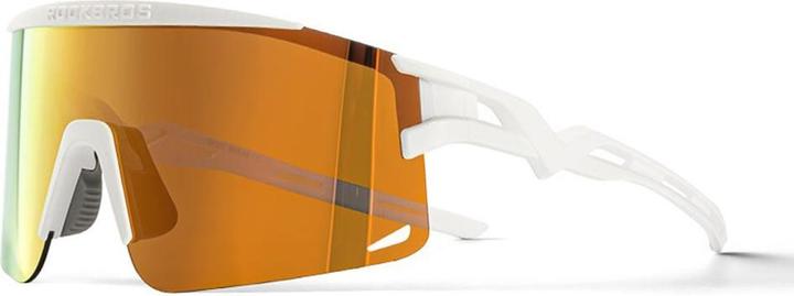 Rockbros Polarized Cycling Glasses with UV Protection and Corrective Insert - White (Schwarz)