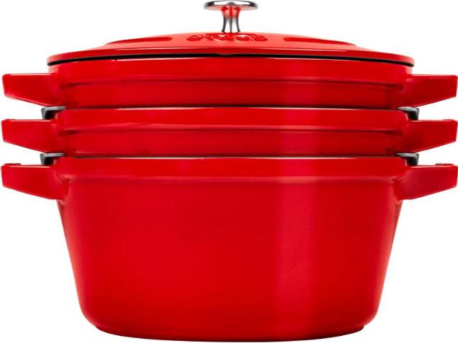 Staub Cocotte (24 cm, Bräter + Schmortopf, Gusseisen)