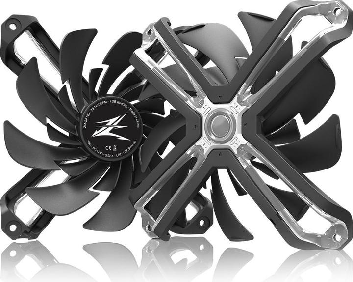 Produktbild Zalman ZM-SF140 Computer Cooling Component For Computer Case Fan 14cm Black (140 mm, 1 x)