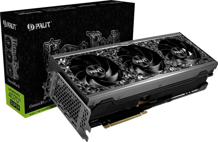 Produktbild XpertVision Palit RTX4070Ti Super GameRock OminiBlack OC 16B DDR6 retail (16 GB)