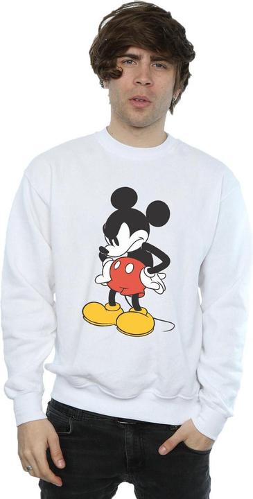 Actual product image Disney Mens Mickey Mouse Angry Look Down Sweatshirt (S)