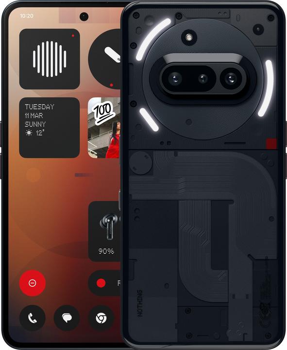 Nothing Téléphone (3a) (128 Go, Noir, 6.77", Double SIM, 50 Mpx, 5G)