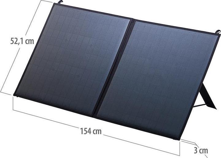 Image du produit Revolt Panneau solaire mobile pliable et installable (80 W, 3.50 kg)