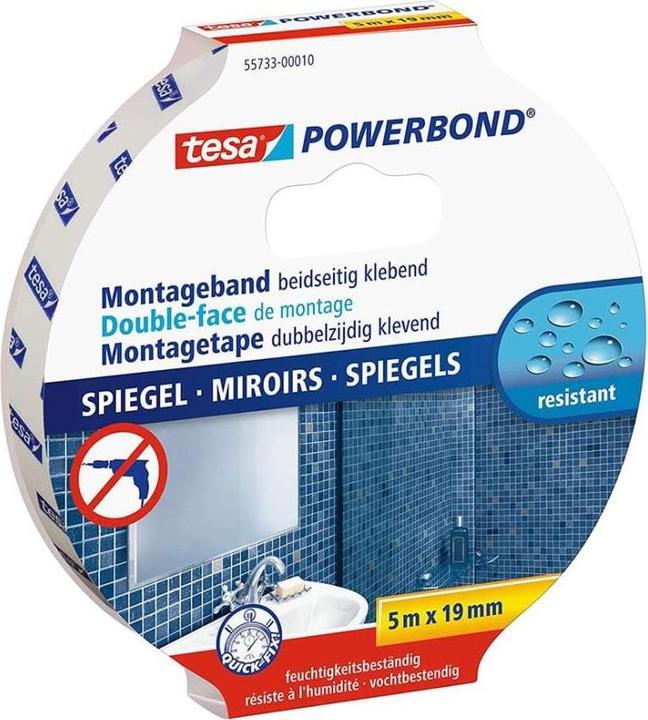 Actual product image tesa Powerbond MIRROR double-sided mounting tape for mirrors (38 mm)