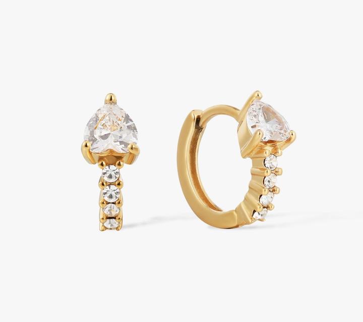 Sensora Jewelry Pavé Triangle Ohrringe (Edelstahl)
