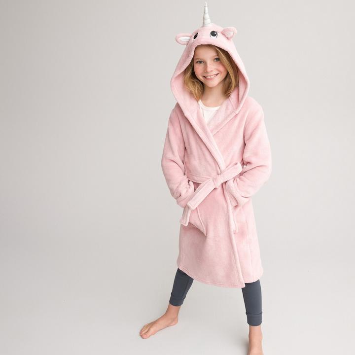 Image du produit La Redoute Collections Robe de chambre avec capuche licorne (102)