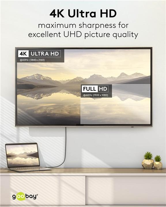 Immagine prodotto Goobay HDMI – USB C (1 m, HDMI, USB tipo C)