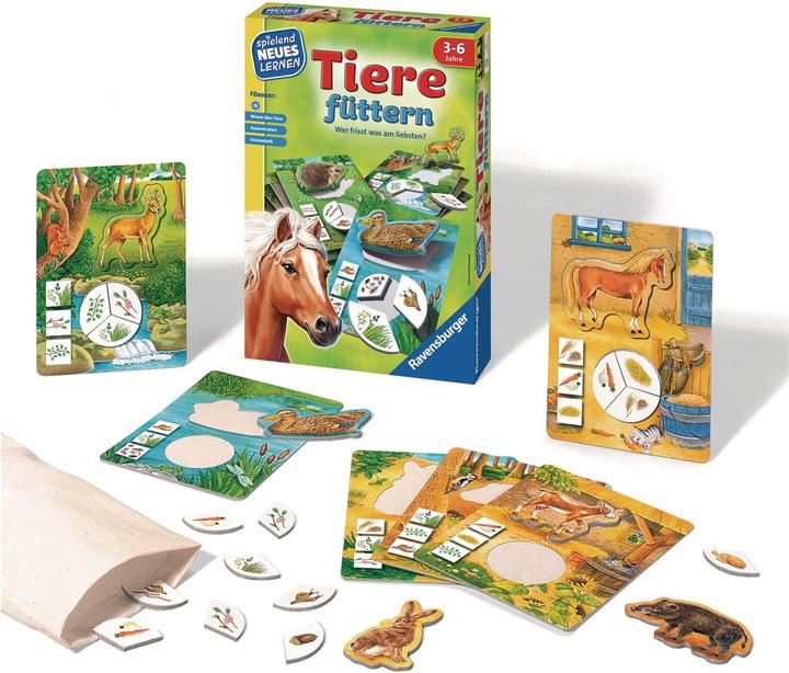 Immagine prodotto Ravensburger Apprendimento del gioco di alimentazione degli animali (Tedesco)
