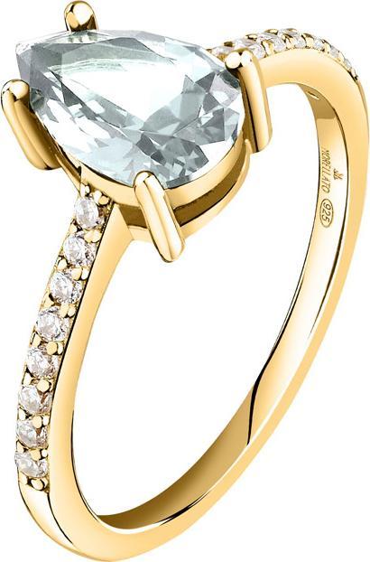 Image du produit Morellato Élégante bague plaquée or avec zircons Tesori SAIW2100 - Circuit : 50 mm (50, Argent 925)