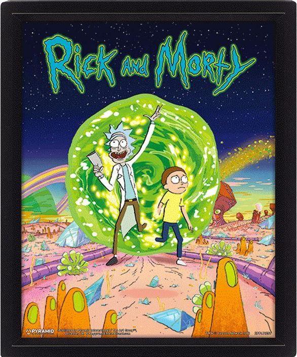 Immagine prodotto Rick And Morty 3DPoster (25,5 x 20,5 cm)