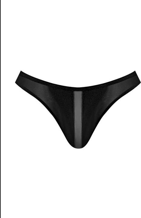 Actual product image Male Power Landing Strip Bikini Brief - Black - L (L)