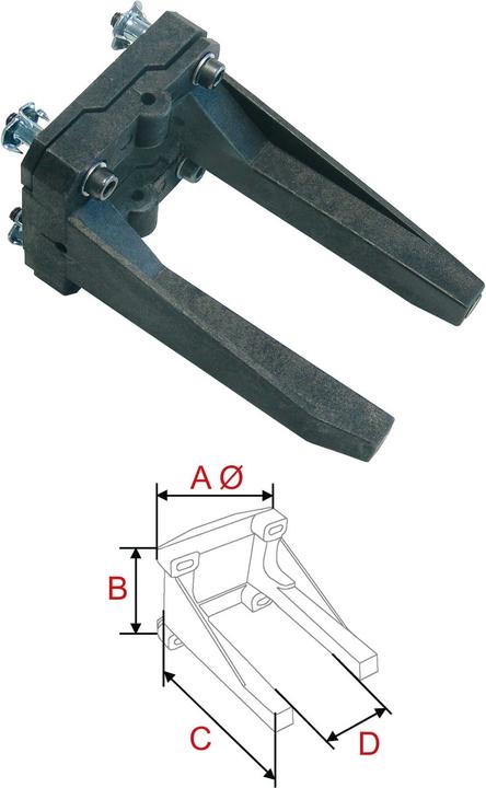 Immagine prodotto Modellbau Lindinger Supporto motore regolabile 62/113 mm in nylon