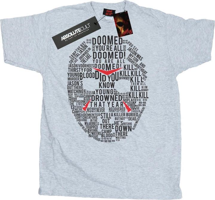 Produktbild Absolute Cult Jason Text Mask TShirt (3XL)