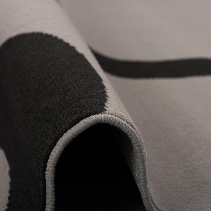 Produktbild Pergamon Teppich Modern Trendline Grau Kreise (120 x 170 cm)