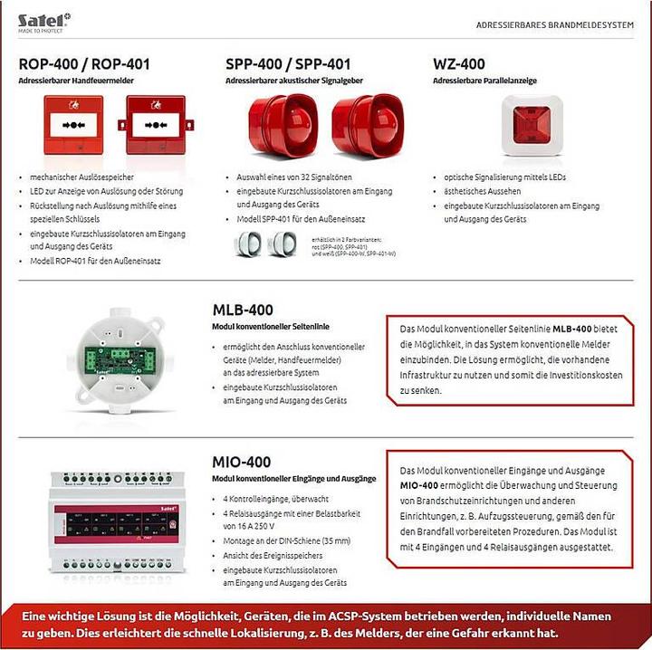 Produktbild Satel SPP-110-W akustischer Signalgeber, weiss