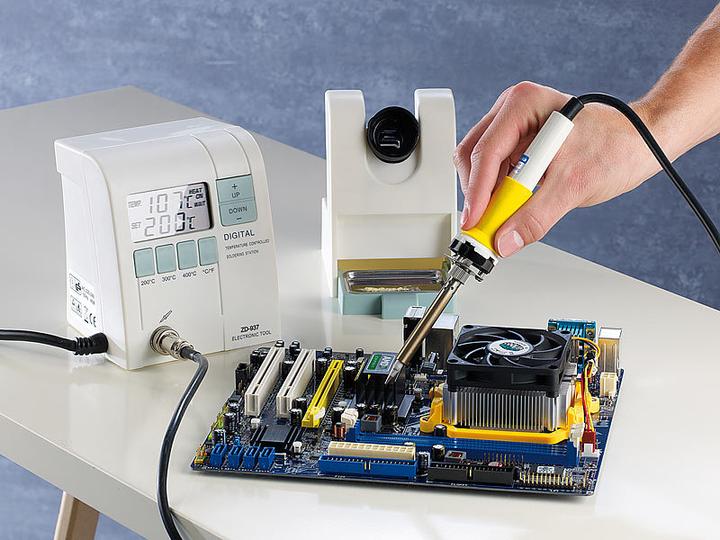 Actual product image AGT Digital premium soldering station with electronic temperature control