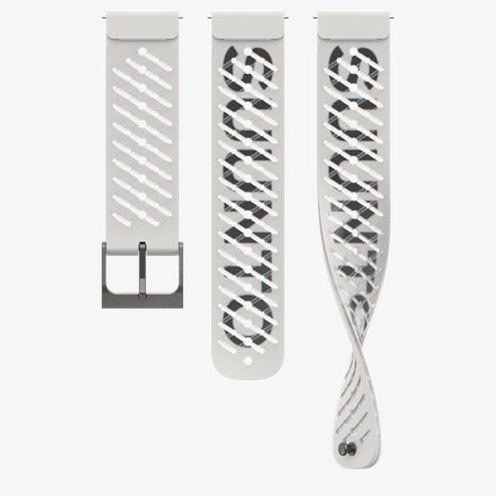 Produktbild Suunto 22 Ath5 Silicone Strap Pearl White S+M (22 mm, Silikon)
