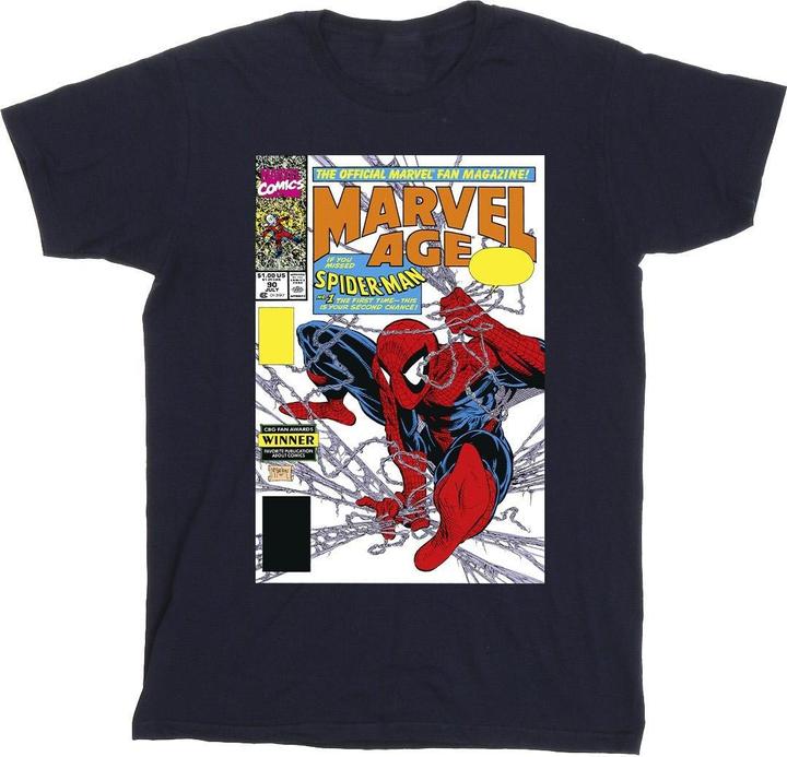 Actual product image Boys Spider-Man Age Comic Cover T-Shirt (140, 146)